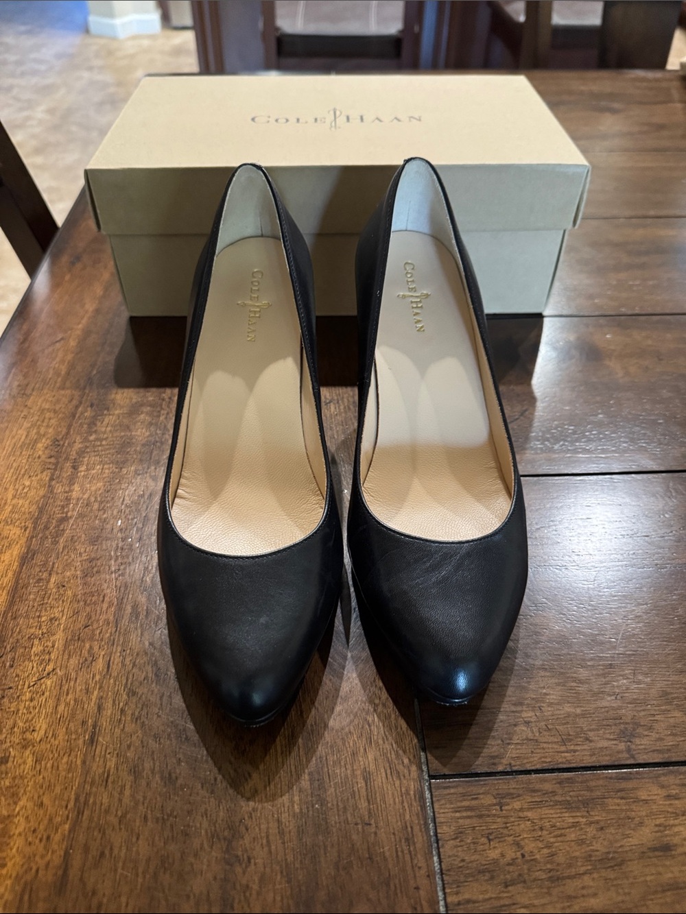Cole Haan Margot Black Leather Pumps